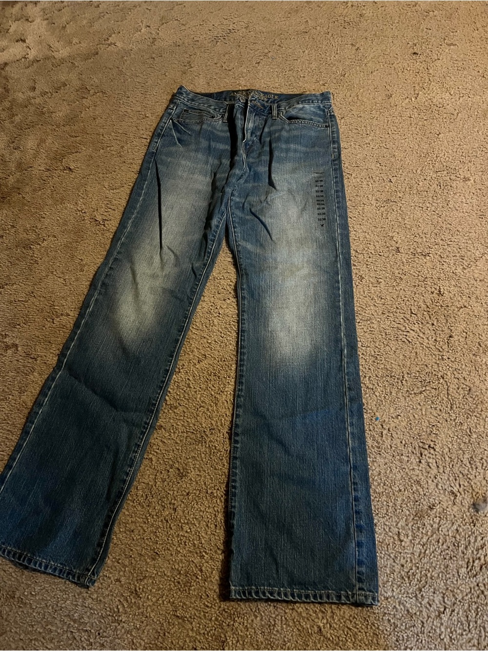 American Eagle Outfitters Men's Dark Blue Bootcut Jeans